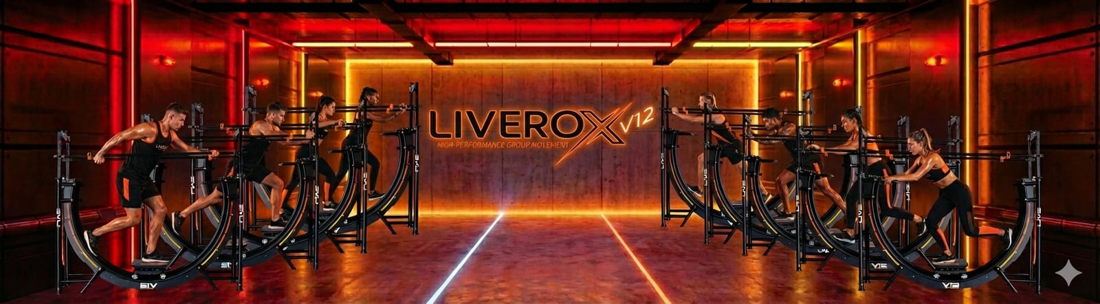 LIVEROX V12 — sala de aulas em grupo de alta performance
